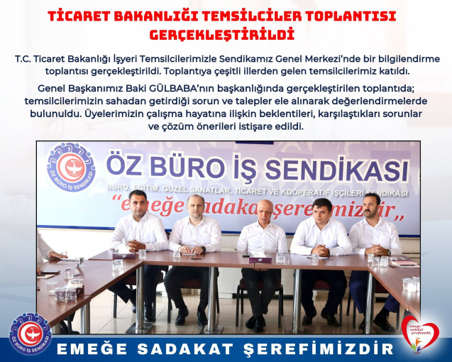 TBMM TEMSİLCİLER TOPLANTISI GERÇEKLEŞTİRİLDİ