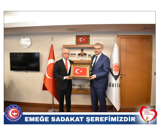 GENEL BAŞKANIMIZ BAKİ GÜLBABA TÜBİTAK BAŞKANI SAYIN ORHAN AYDIN'I ZİYARET ETTİ