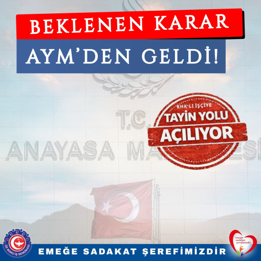 BEKLENEN KARAR AYM'DEN GELDİ TAYİN YASAĞINI AYM İPTAL ETTİ