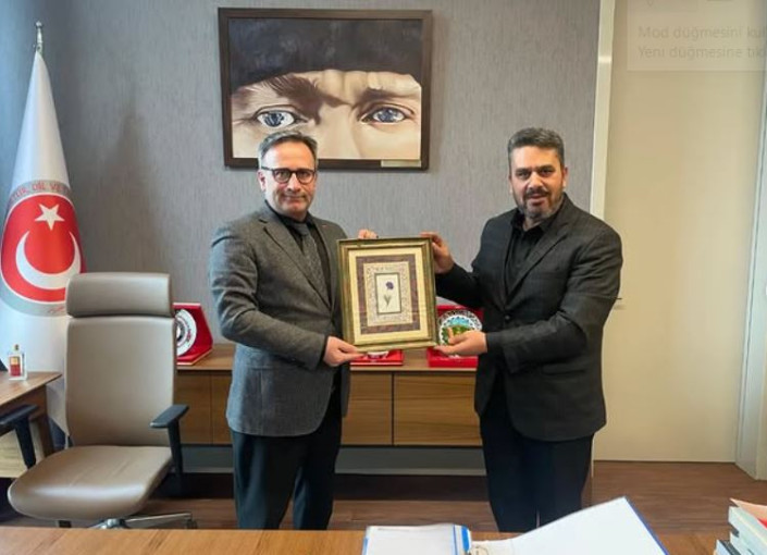 ANKARA ŞUBE BAŞKANIMIZ DİL VE TARİH YÜKSEK KURUM BAŞKAN YARDIMCISINI ZİYARET ETTİ