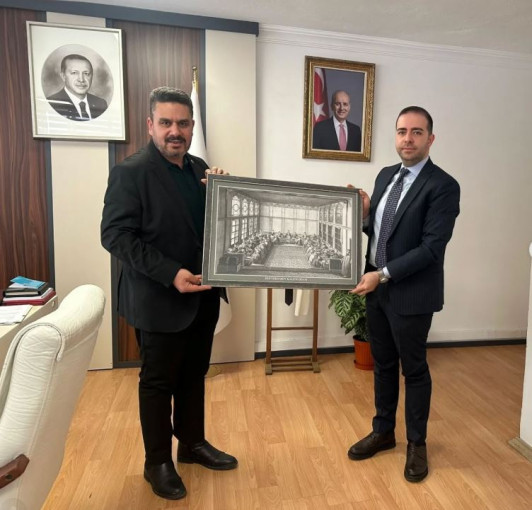 ANKARA ŞUBE BAŞKANIMIZ MESUT DUMANOĞLU TBMM İNSAN KAYNAKLARI BAŞKANI FURKAN BAYER’İ ZİYARET ETTİ