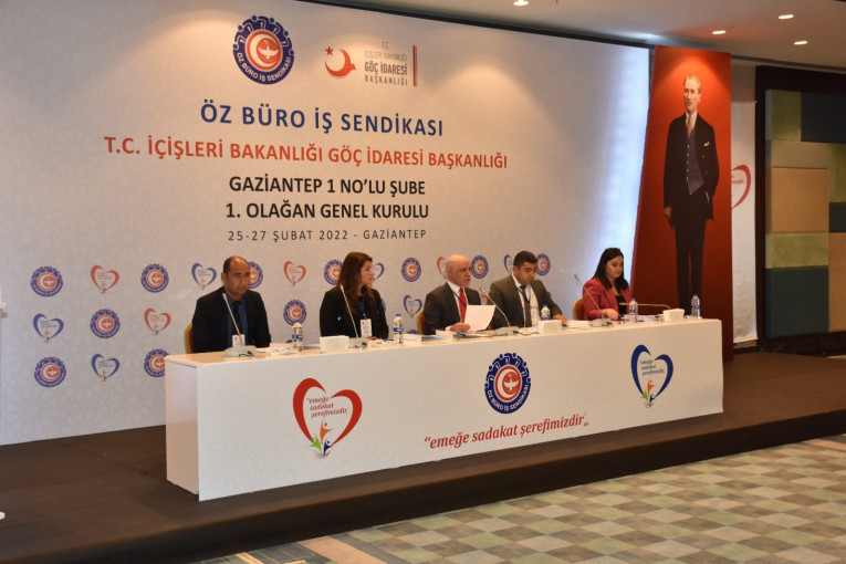 GAZİANTEP 1 NOLU ŞUBEMİZİN 1. OLAĞAN GENEL KURULU, 26 ŞUBAT 2022 TARİHLERİNDE GAZİANTEP’DE GERÇEKLEŞTİRİLDİ.