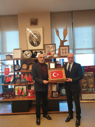 GENEL BAŞKANIMIZ, CUMHURBAŞKANI BAŞDANIŞMANI SAYIN YALÇIN TOPÇU'YU ZİYARET ETTİ.