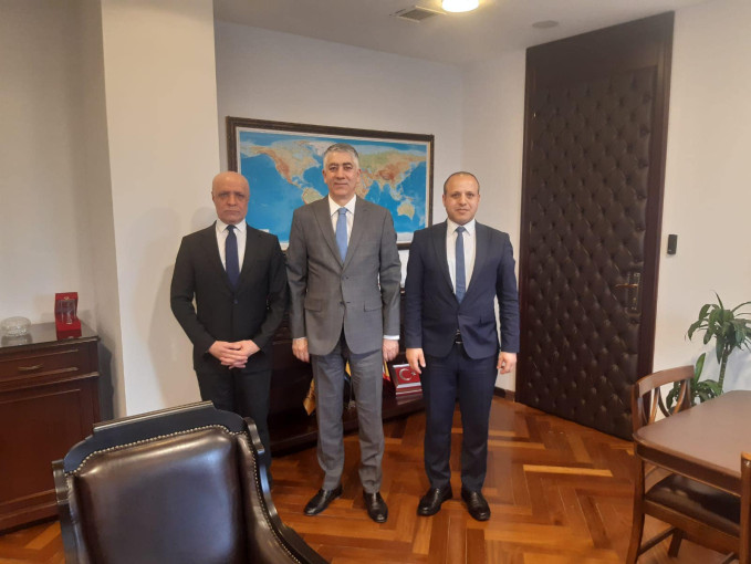 GENEL BAŞKANIMIZ, DIŞİŞLERİ BAKANLIĞI PERSONEL GENEL MÜDÜRÜ SAYIN HACI ALİ ÖZEL'İ ZİYARET ETTİ.