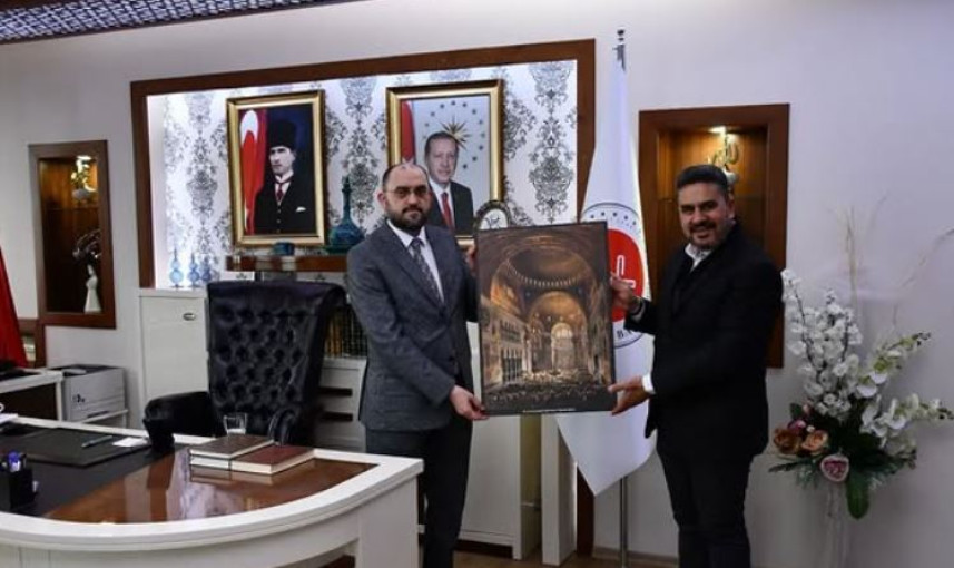 ANKARA ŞUBE BAŞKANIMIZ RİZE MÜFTÜ YUSUF KARALİ DİNİ YÜKSEK İHTİSAS MERKEZİ MÜDÜRÜNÜ ZİYARET ETTİ